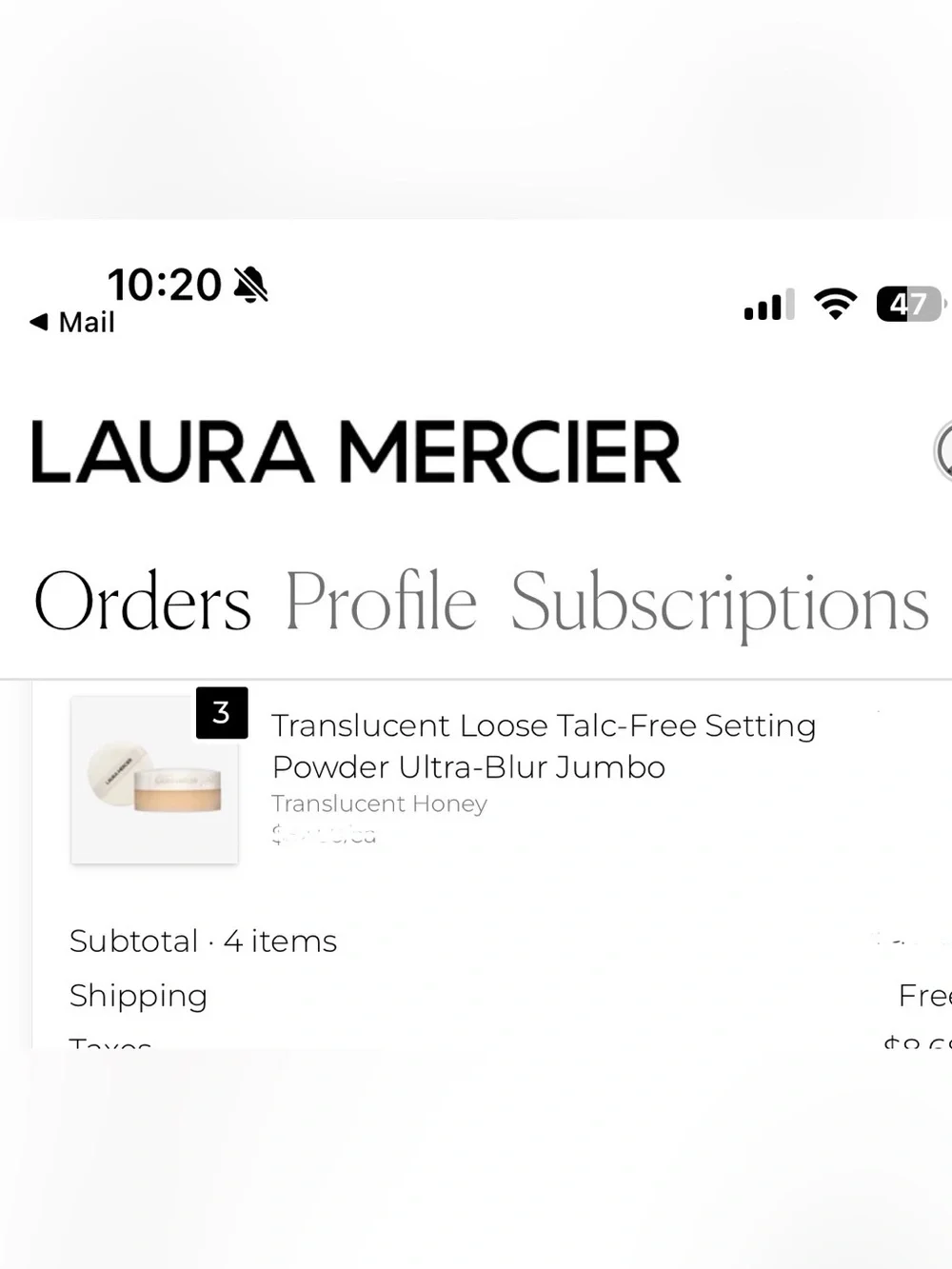 Laura Mercier Translucent Honey Ultra Blur JUMBO Size Loose Setting Powder